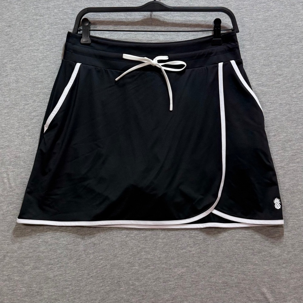 Tommy Bahama Abby Jersey Skort Womens Small Black SW920782 IslandZone Activewear